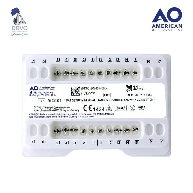 BRACKETS MINI ALEXANDER .022 JGO